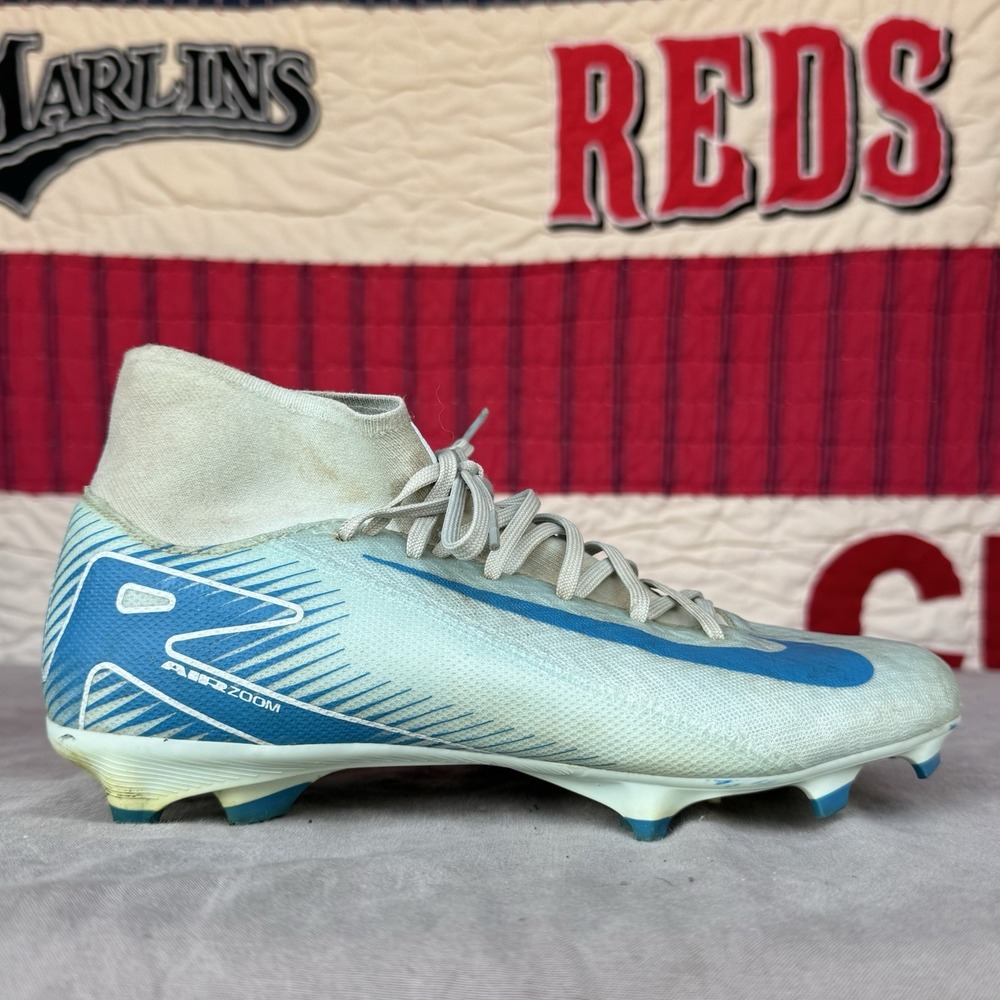 Size 7.5 - Nike Zoom Superfly 10 Academy Fg/Mg Glacier Blue Orbit FQ1456-400 - Picture 2 of 10